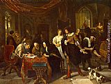 Jan Steen Canvas Paintings - The Marriage